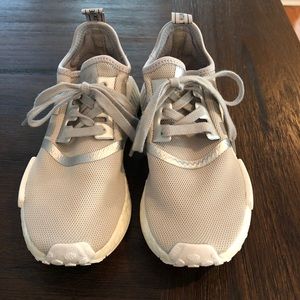 Women’s grey adidas boost sneakers